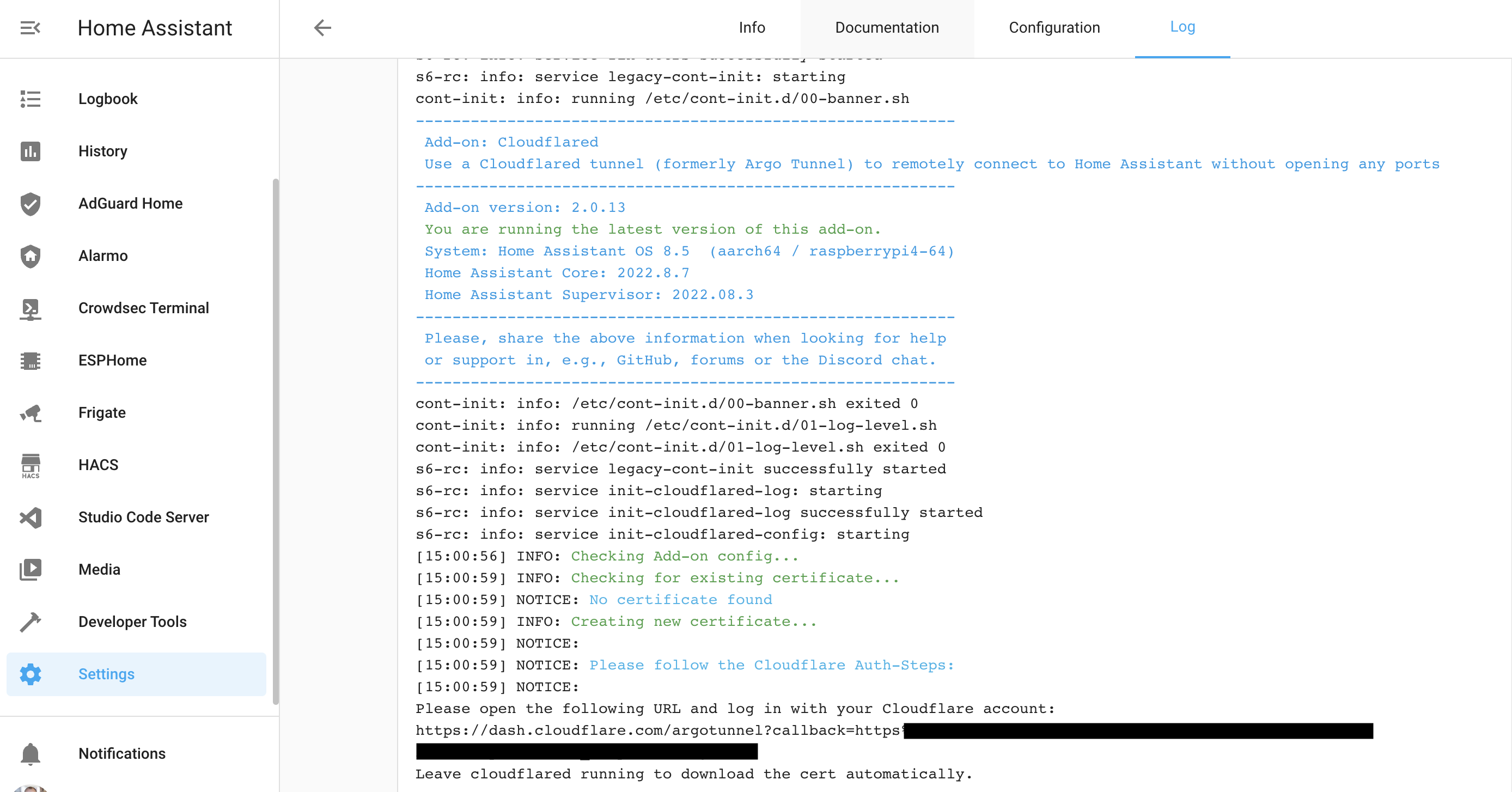 Home Assistant remote access with CloudFlare Tunnel Tech Notes